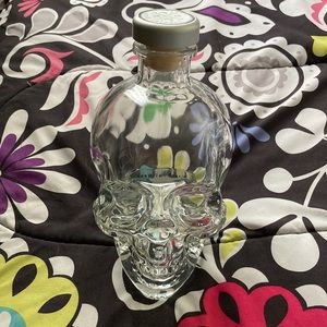 Crystal Head Empty Decorative Bottle